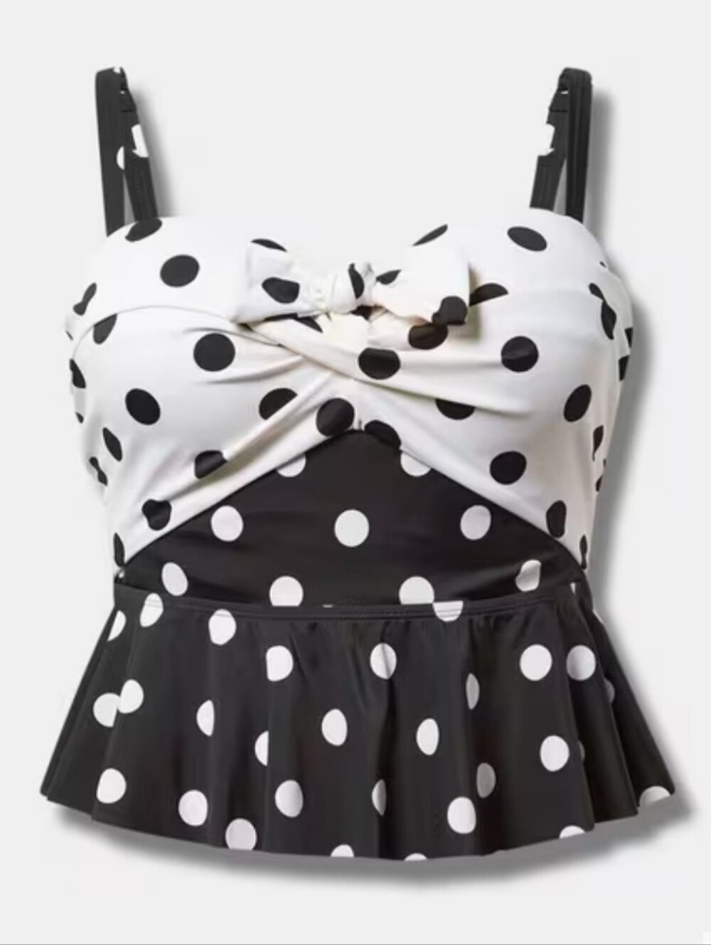 ✨️NWT✨️ Torrid Underwire Tie-Front Peplum Midkini Swim Top, 5X D-DD, $85 MSRP
